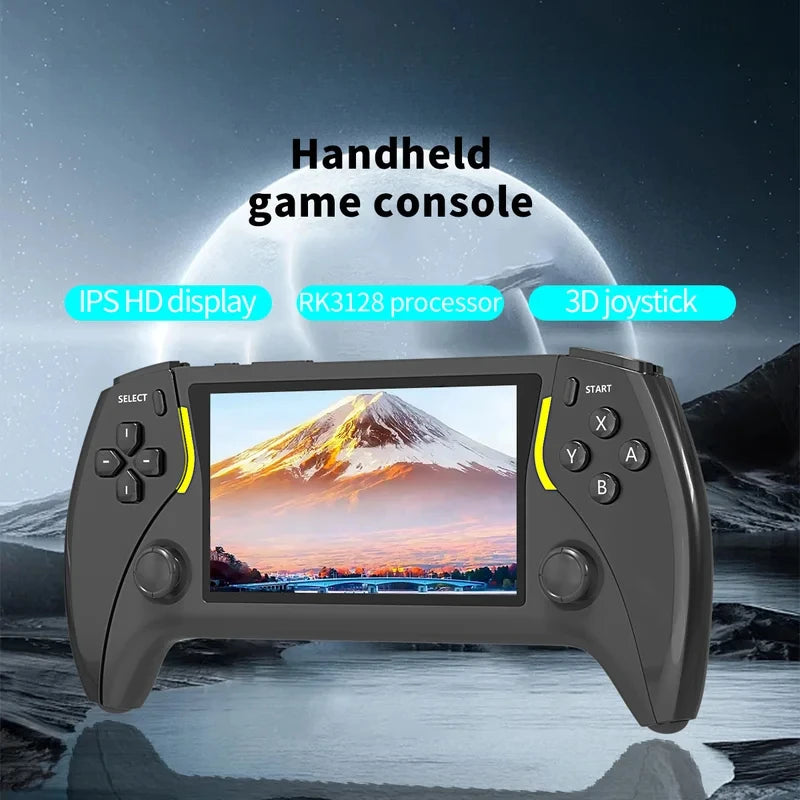 Nueva consola de videojuegos portátil, pantalla IPS de alta definición, dos joysticks analógicos, salida de alta definición, 500 juegos integrados, compatible con juegos de PSP, PS1 y arcade.