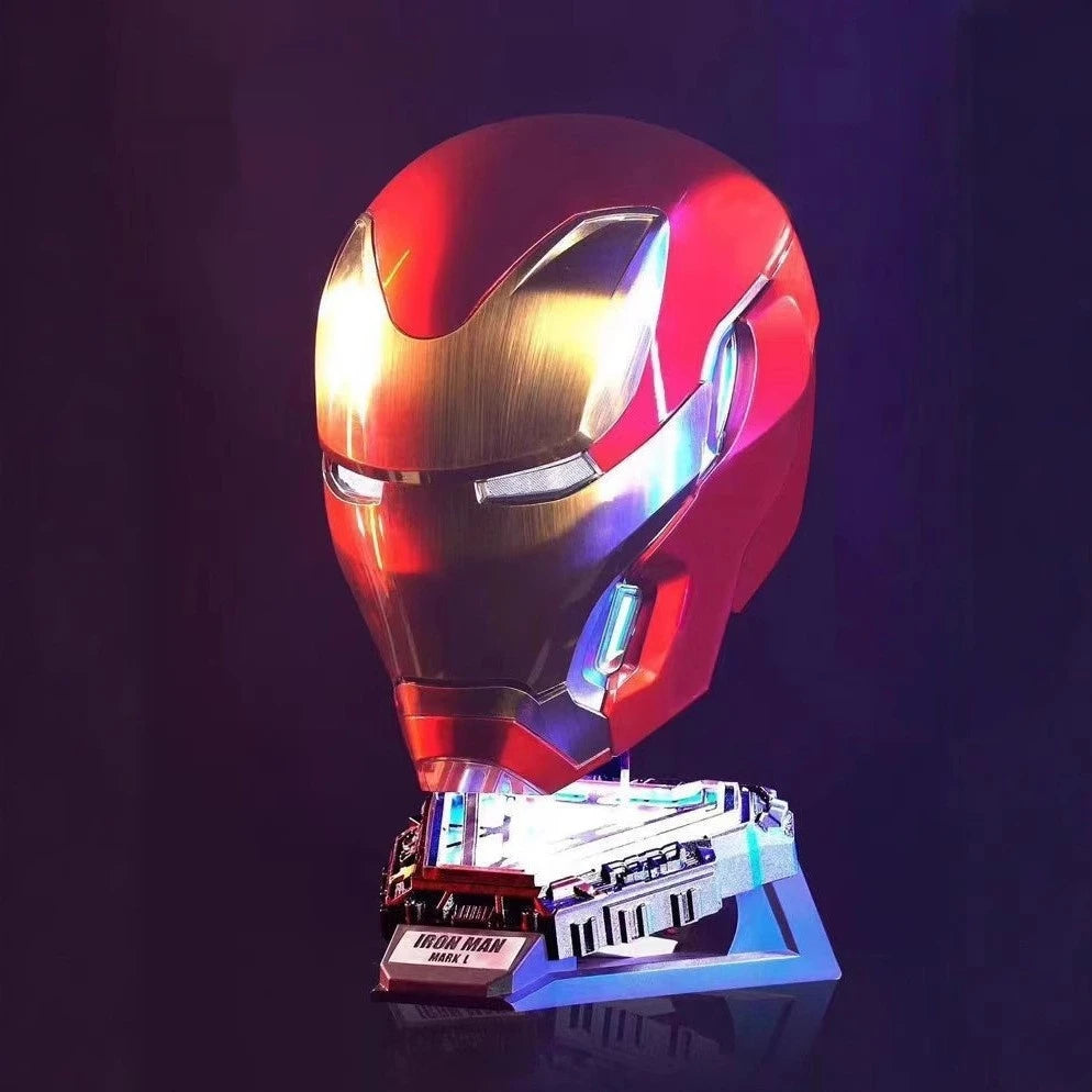 Figura de Iron Man Mk50 1:1, Máscara Cosplay Usable, Casco Deformable Activado por Voz, Modelo Derivado de Películas, Juguete, Regalo de Cumpleaños