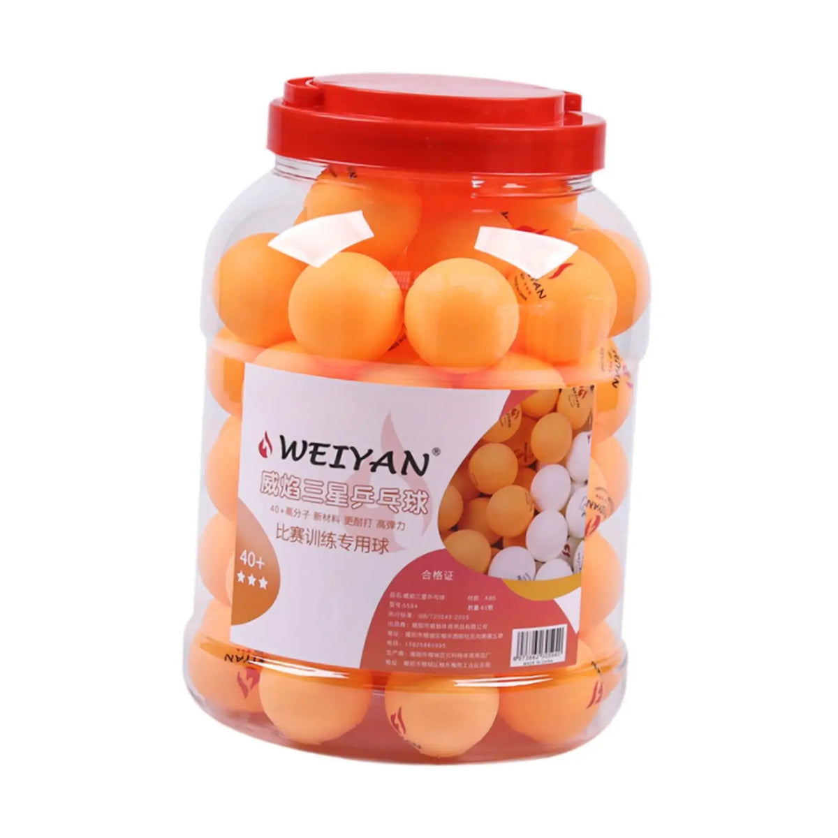 60 Pelotas de Ping Pong de Primera Calidad, Pelotas de Tenis de Mesa de 40 mm con Elasticidad para Entrenamiento en Interiores y Exteriores, Práctica y Juego Recreativo