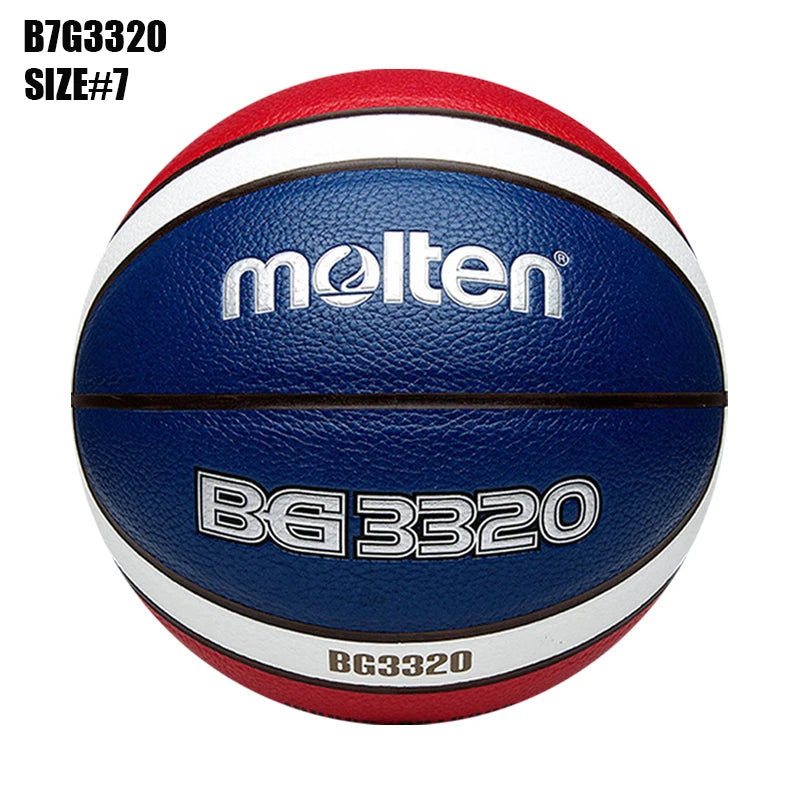 Balones de Baloncesto Originales Molten 2027, Tamaño 7/6/5, Material PU, para Juegos en Interiores y Exteriores, Entrenamiento, Hombres y Mujeres, Baloncesto