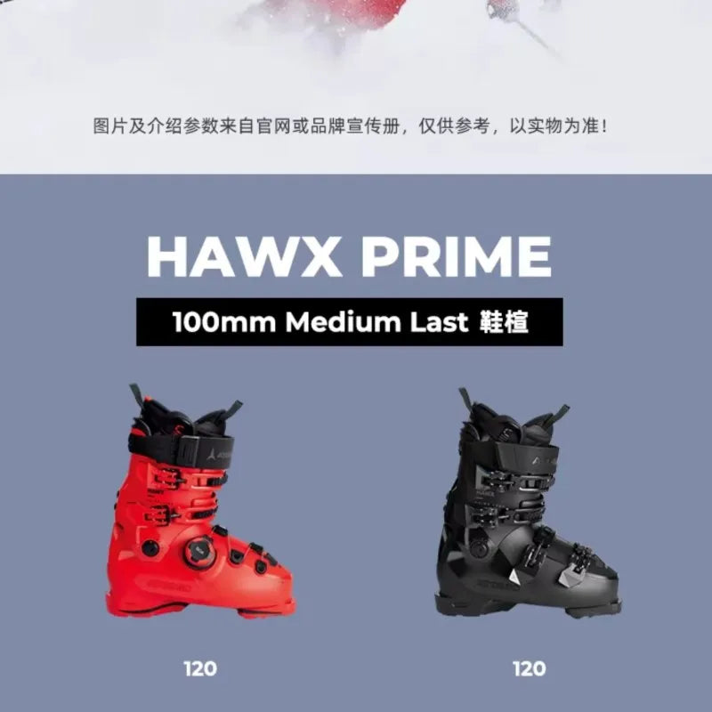 Botas de esquí para hombre con cuatro botones para snowboard y doble tabla