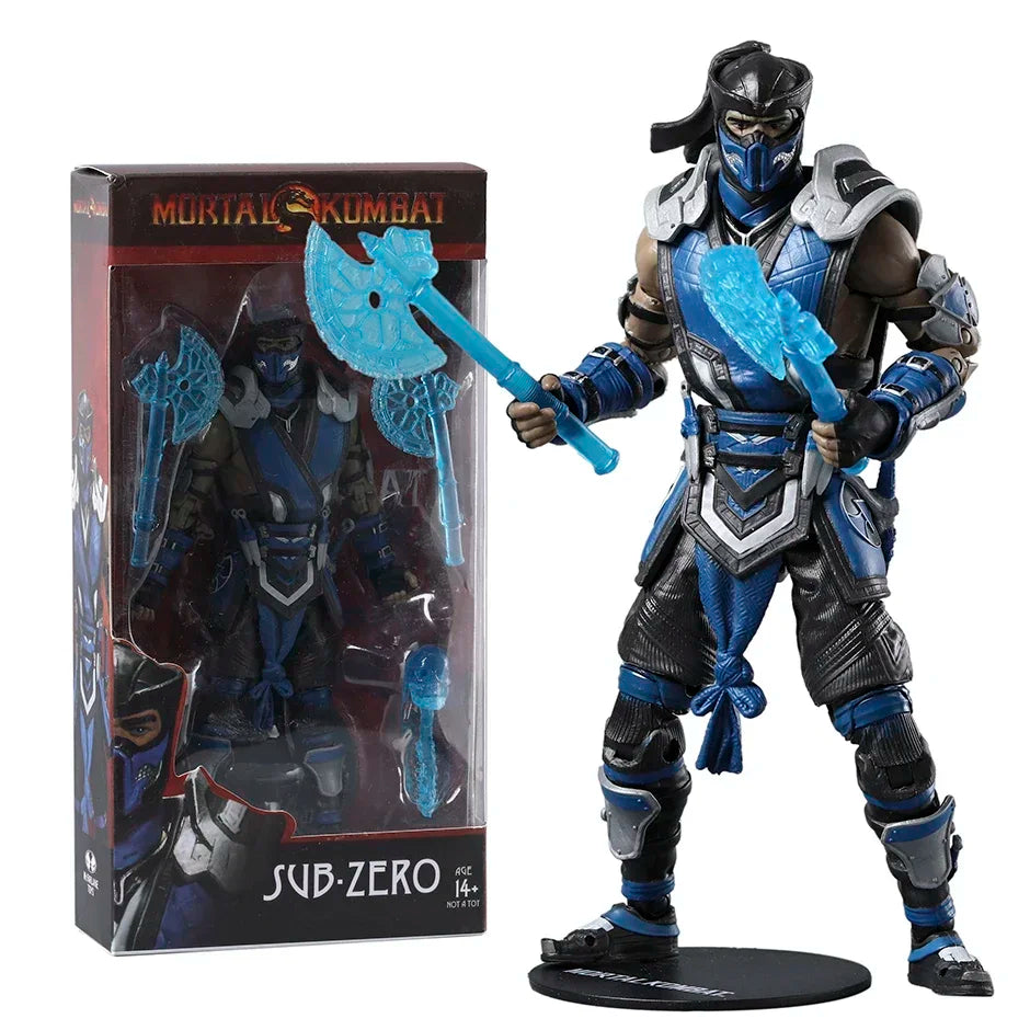 Figura de acción de Sub-Zero / Scorpion de 7" de la serie 1 de Mortal Kombat