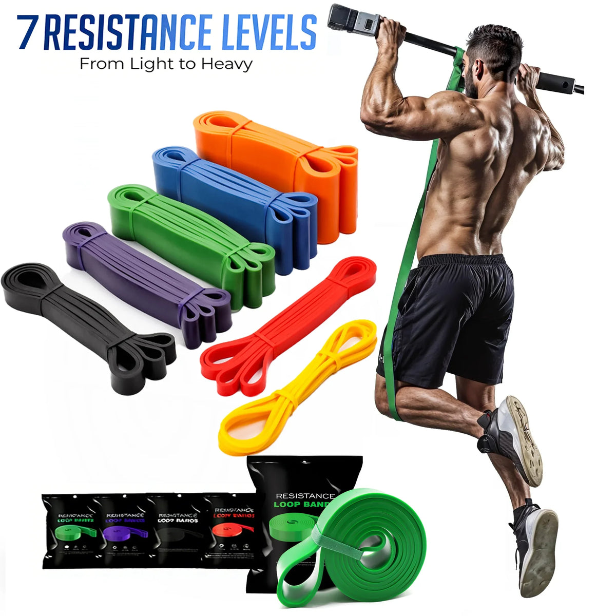 Nuevas Bandas de Resistencia, Bandas de Asistencia para Dominadas, Bandas de Ejercicio para Hombres o Mujeres, Fitness en Casa, Estiramiento Corporal, Entrenamiento de Fuerza