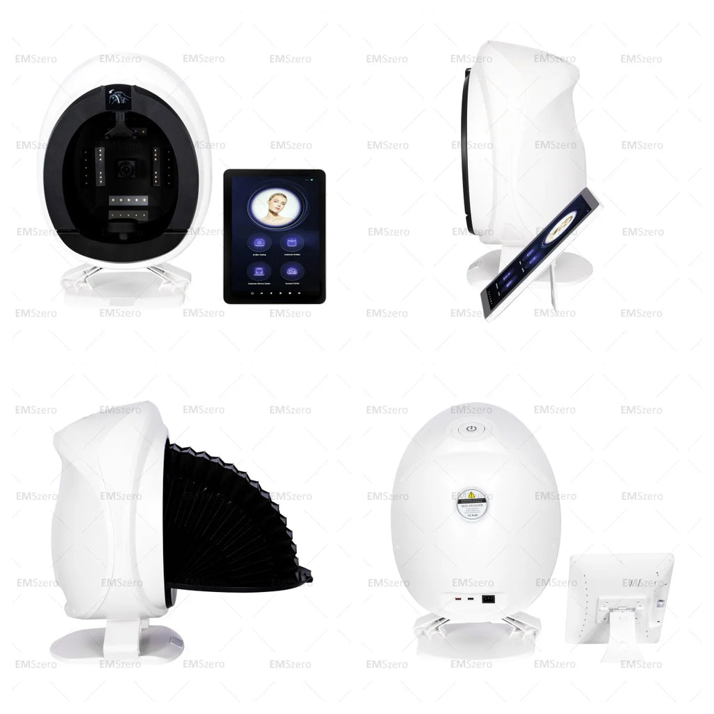 Analizador de Piel AISA Q1 X5 3D Profesional, Máquina Analizadora Facial O1 Pro con IA, Escáner de Análisis de Piel de 15.6 Pulgadas con 10 Espectros de Luz