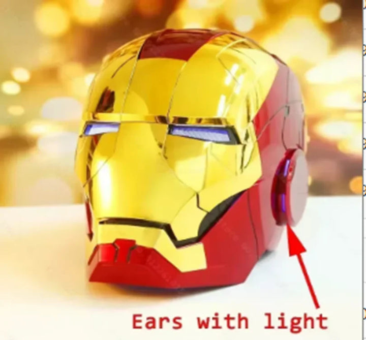 Casco Original de Iron Man MK5 de Avengers 1:1, Máscara Eléctrica Transformable con Activación por Voz, Coleccionable, para Regalo