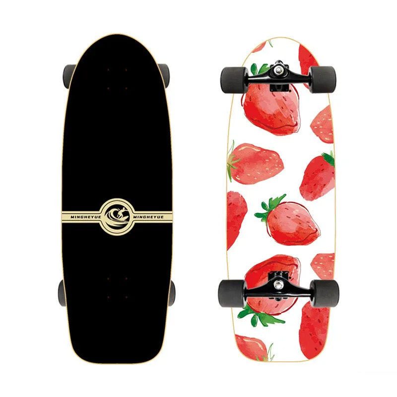 Tabla de Surfskate para Carving en Tierra, Longboard Deportivo, Skateboard Completo para Pumping, Tabla de Arce, Eje CX4, 76cm