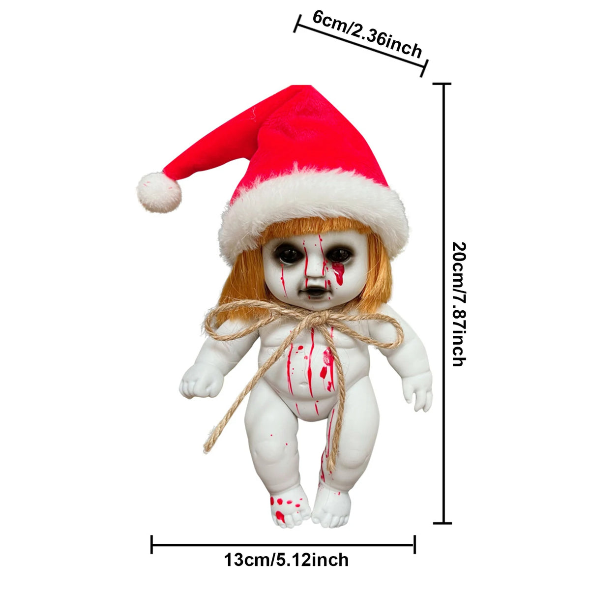 Muñeco aterrador de Halloween, decoraciones navideñas, accesorios de terror para Bar, fiesta, decoración del hogar, fantasma de bruja espeluznante