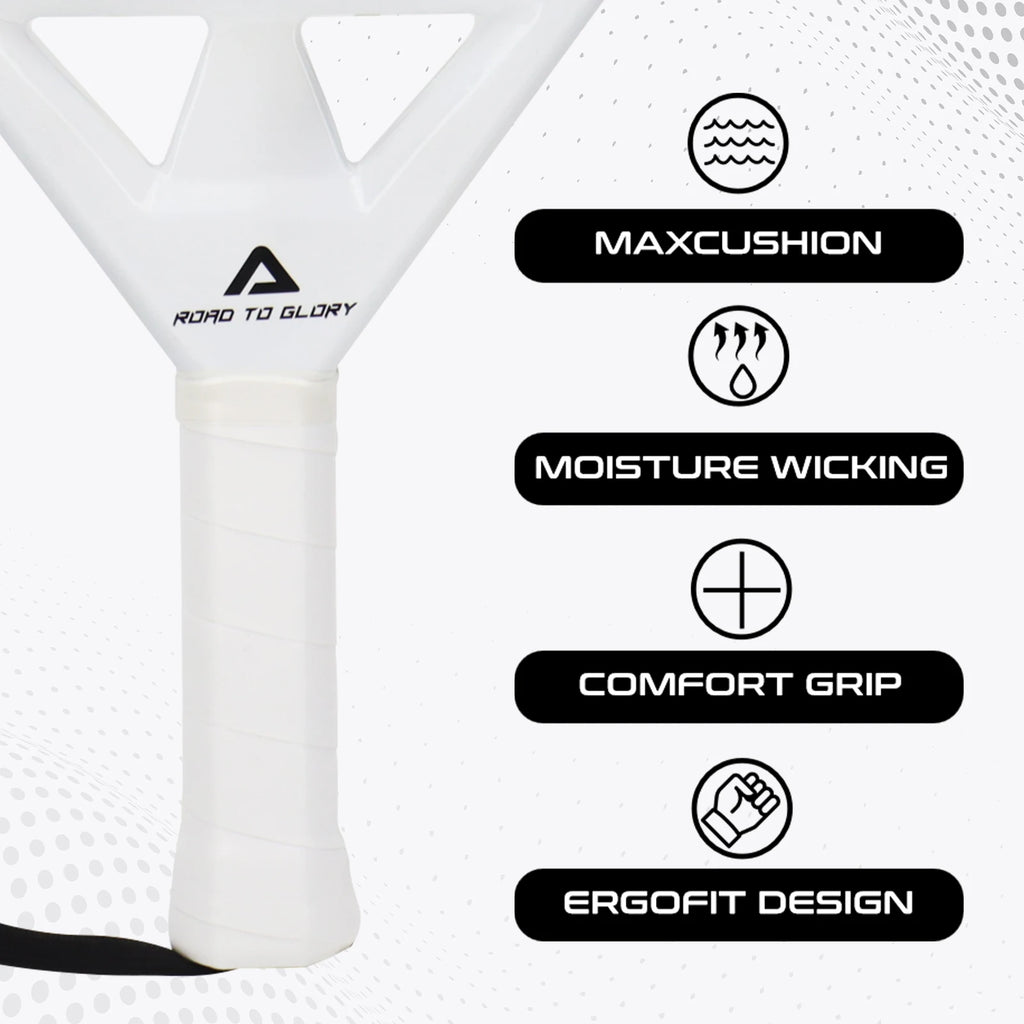Raqueta de Padel de tenis AMASport, superficie de fibra de carbono de 12K con memoria EVA, espuma flexible, núcleo, punto de equilibrio, potencia y Control