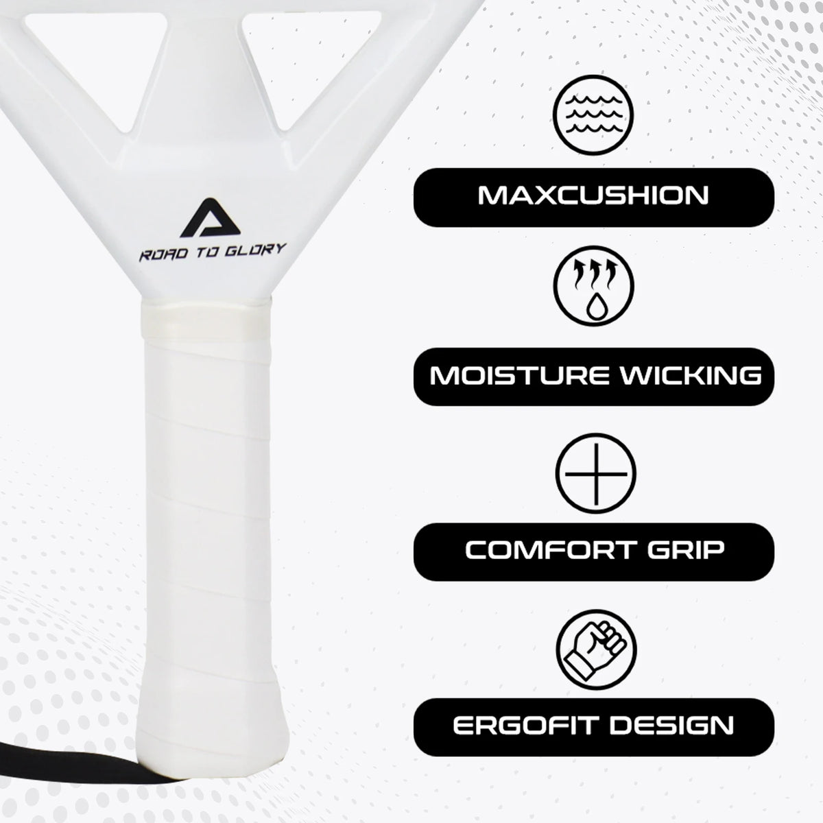 Raqueta de Padel de tenis AMASport, superficie de fibra de carbono de 12K con memoria EVA, espuma flexible, núcleo, punto de equilibrio, potencia y Control