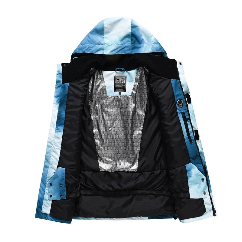 Moda, hombres y mujeres, ropa de invierno, esquí de nieve para mujeres, conjuntos de trajes, traje de snowboard, chaqueta y pantalón de esquí, chaqueta de traje de esquí