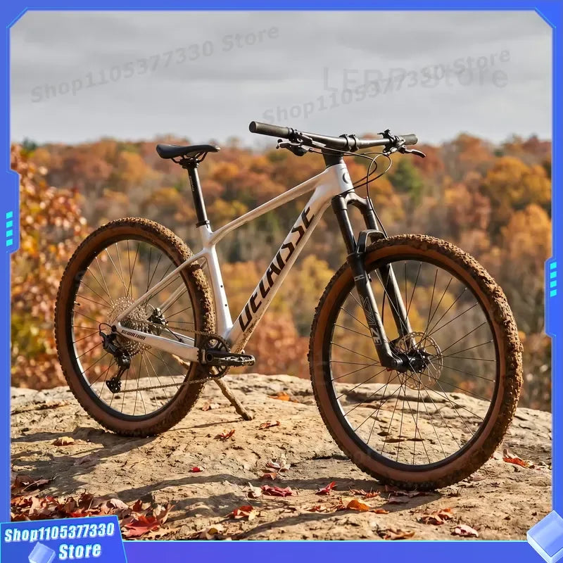 Carbon Fiber 29er Hardtail MTB with Aluminum Alloy Suspension Fork 12 Speed Disc Brake Lightweight Cross Country Trail Bike