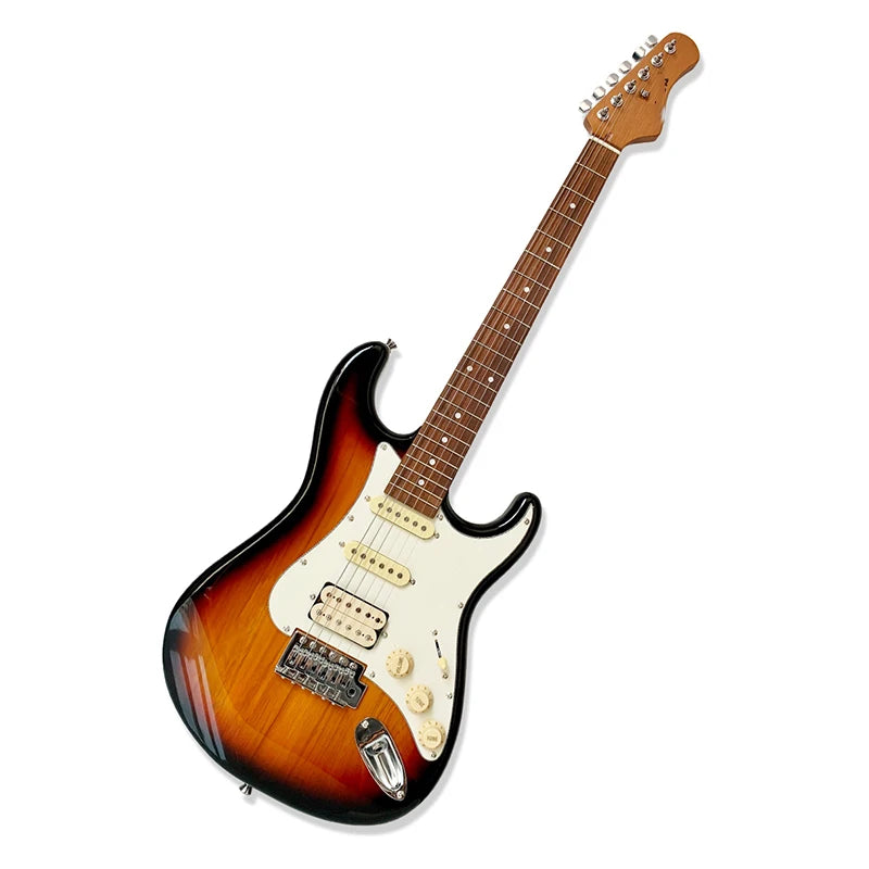 Guitarra Eléctrica para Niños de 36 Pulgadas, Guitarra Eléctrica de Práctica para Principiantes, Guitarra con Mástil de Madera Carbonizada, Instrumentos de Nivel Inicial
