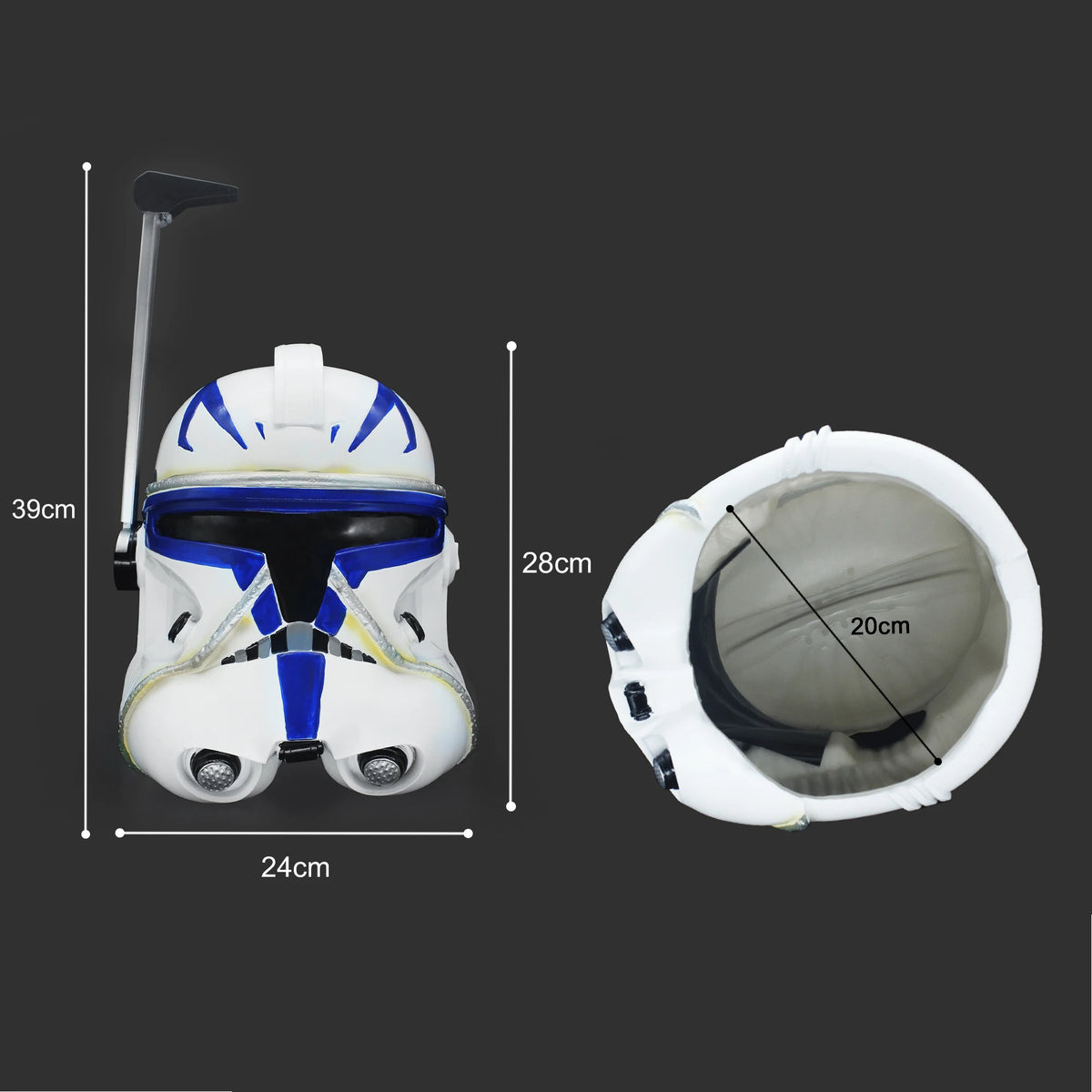 Star SW Clone Rex Hunter Maul Trooper Winners Resin PVC Latex Wearable Cos Helmet Mask Halloween Collectible Gift