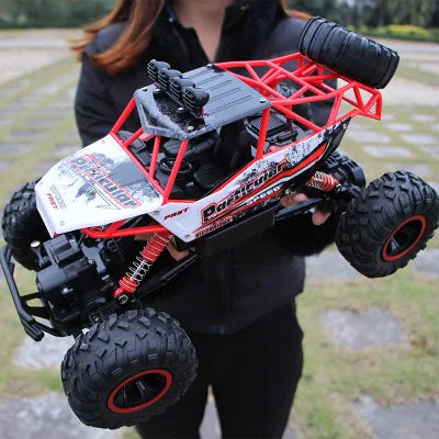 Coche de control remoto 4WD 1:12 / 1:16 con luces LED, coches RC de radio 2.4G, camiones todoterreno, juguetes, regalos para niños y niñas