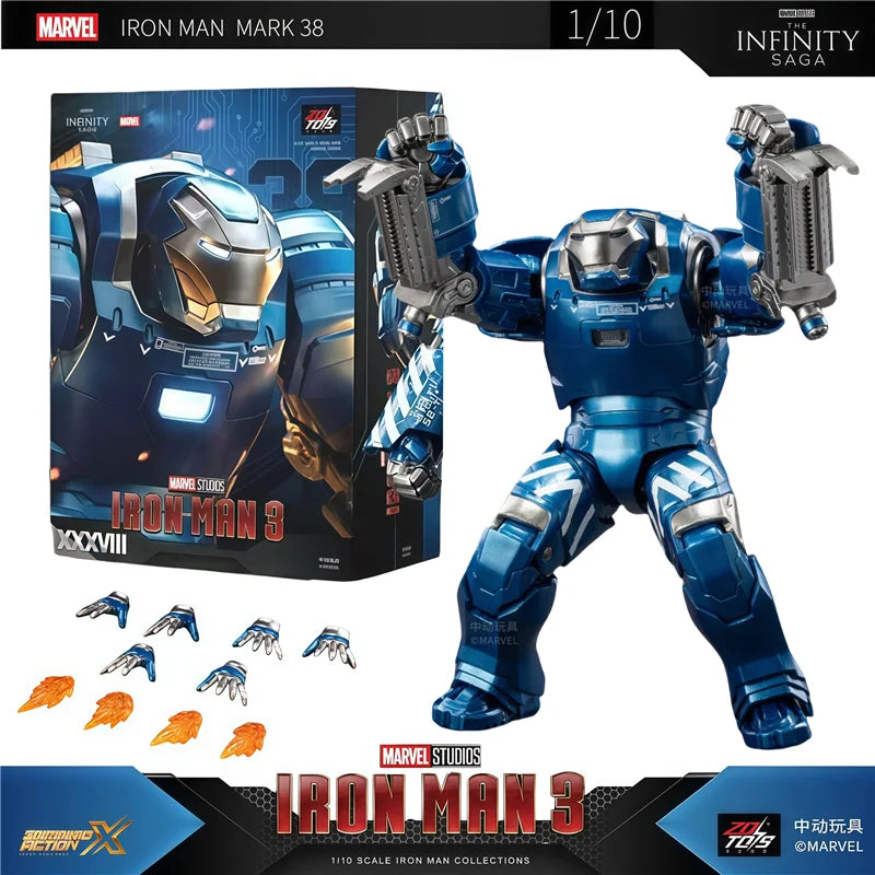 ZD Toys Los vengadores de Marvel Iron Man MK38 Igor MK37 Hammerhead MK12 Kingarts MK40 escopeta colección de figuras de acción regalo