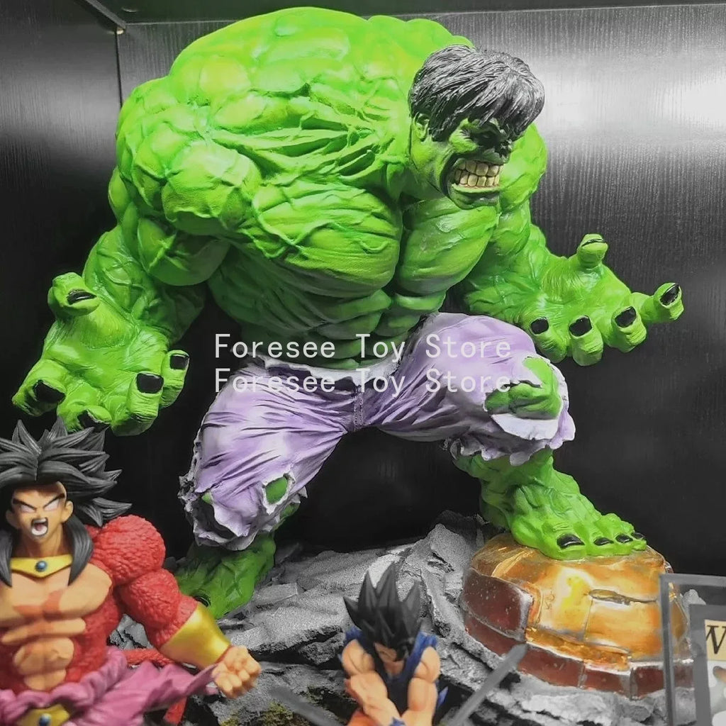 Avengers Nightmare Hulk Battle Pose Scene Model Statue Collectible Toy Display Piece Room Decoration Model Boy's Birthday Gift