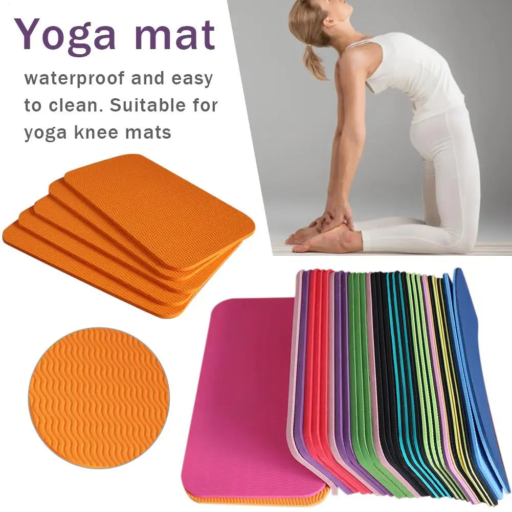 Colchoneta de yoga para fitness en casa, tapete de ejercicio con soporte, colchoneta de TPE gruesa antideslizante para rodillas, soporte para fitness y moldeado corporal.