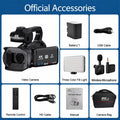 Cámara de vídeo profesional 4K para fotografía, Zoom Digital 18X, cámara Vlogging de visión nocturna, videocámara web WiFi de 64MP