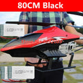 2,4G 6 ejes Flybarless doble hélice Flexible Anti-choque RC helicóptero 85CM 150M aleación avión UAV con 3 uds batería de juguete
