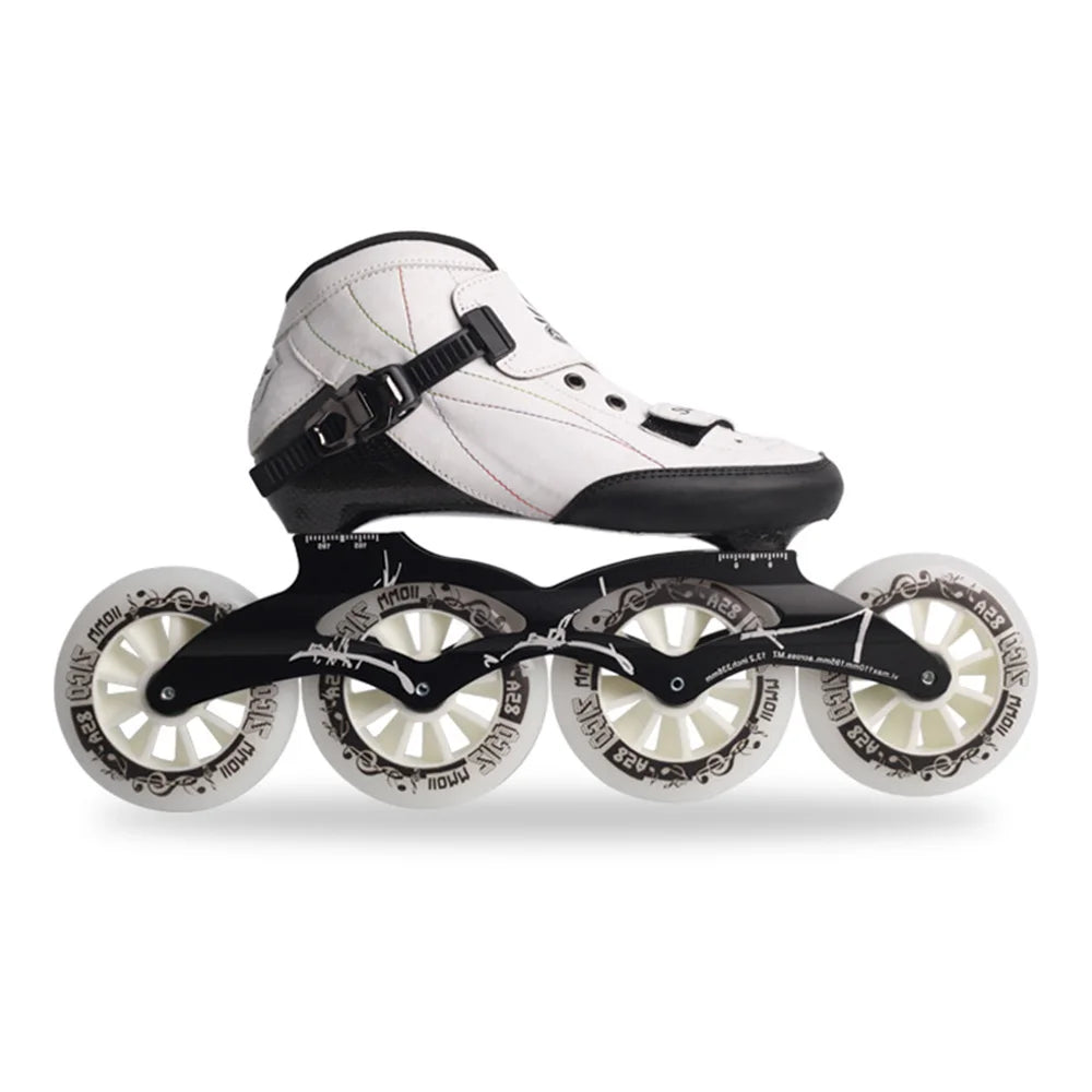 Patines en línea patines de velocidad originales ZICO zapatos de Skate de fibra de carbono patines de patinaje de carreras profesionales 4*90/100/110mm /3*125mm