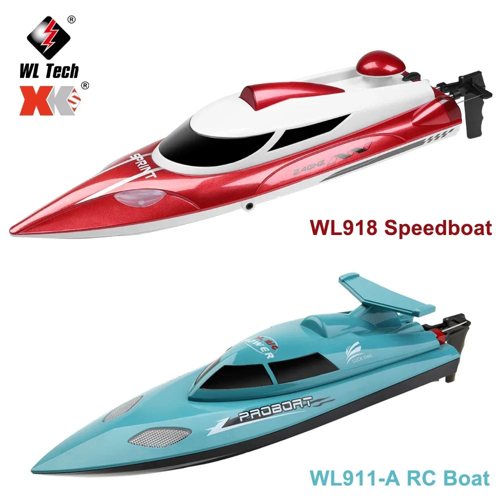 Lancha rápida de carreras WLtoys WL911-A / WL918, barco a control remoto de 2.4G de alta potencia, juguete para adultos y niños