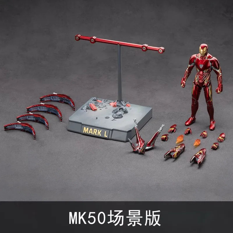 En Stock, Figura de Acción de Iron Man Mark 50 a Escala 1/10 de ZD Toys, Figura Coleccionable de los Vengadores: Infinity War, Modelo Coleccionable para Exhibición