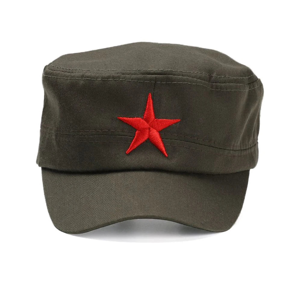 Gorra de algodón unisex para hombre, primavera, verano, playa, al aire libre, calle, estilo urbano, sombrero de sol con estrella roja, dropshipping