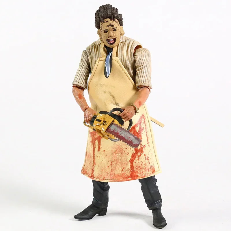 Figura de Acción de Leatherface, Modelo Coleccionable, Juguete de Película de Terror de Halloween