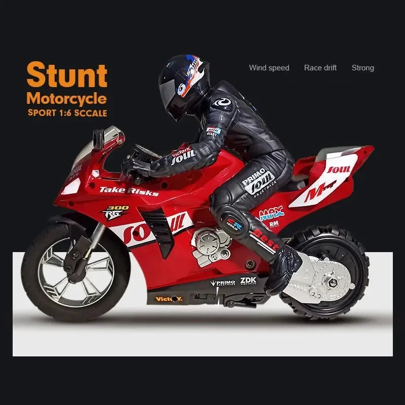 1/6 RC Motorcycle Rc Cars Self-stable Balance Standing Competitive Racing Drift Stunt Electric Motorcycle Toys for Adults Gifts