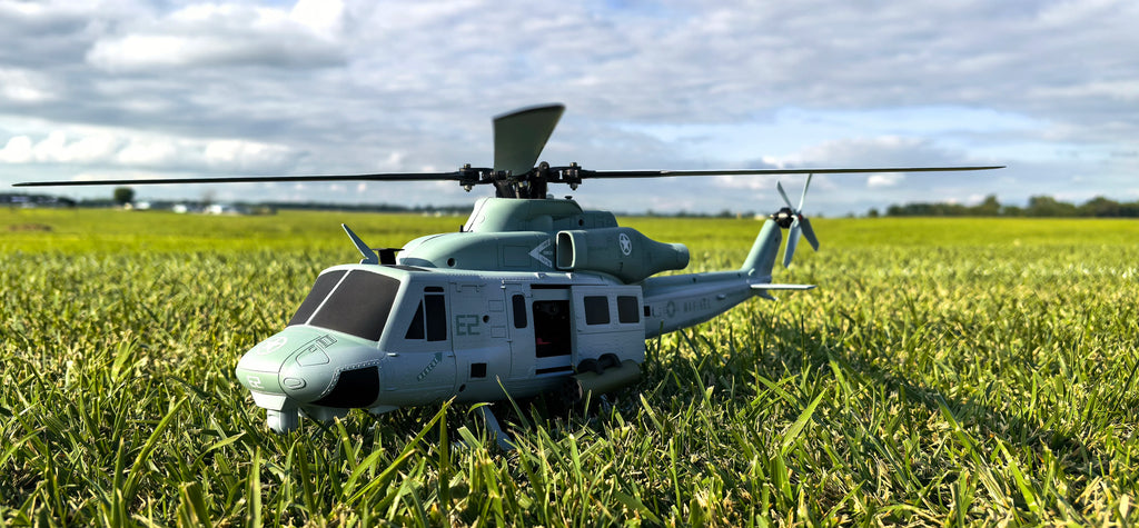 Helicóptero RC GOOSKY E2 GPS Edición Militar, Modelo a Escala, Apariencia Realista, Posicionamiento GPS, Perfecto para Entusiastas del Vuelo RC