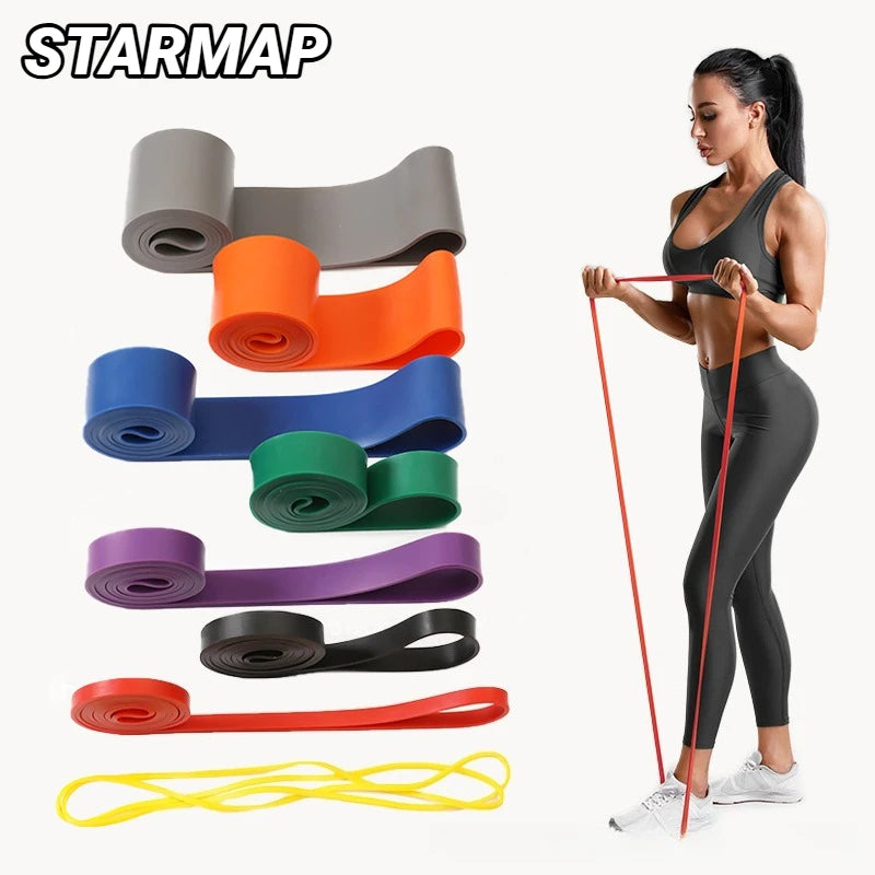 Bandas de resistencia para asistencia en dominadas, para hombres y mujeres, ejercicio en casa, estiramiento, entrenamiento de fuerza, equipo de entrenamiento, banda de yoga