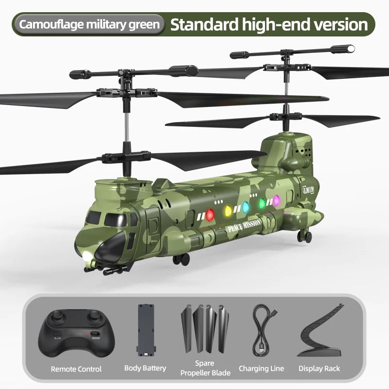 Helicóptero Rc con cámara, Avión de Control remoto, fotografía aérea, avión con luz, modelo eléctrico, juguete, regalo para niños, LM19-D