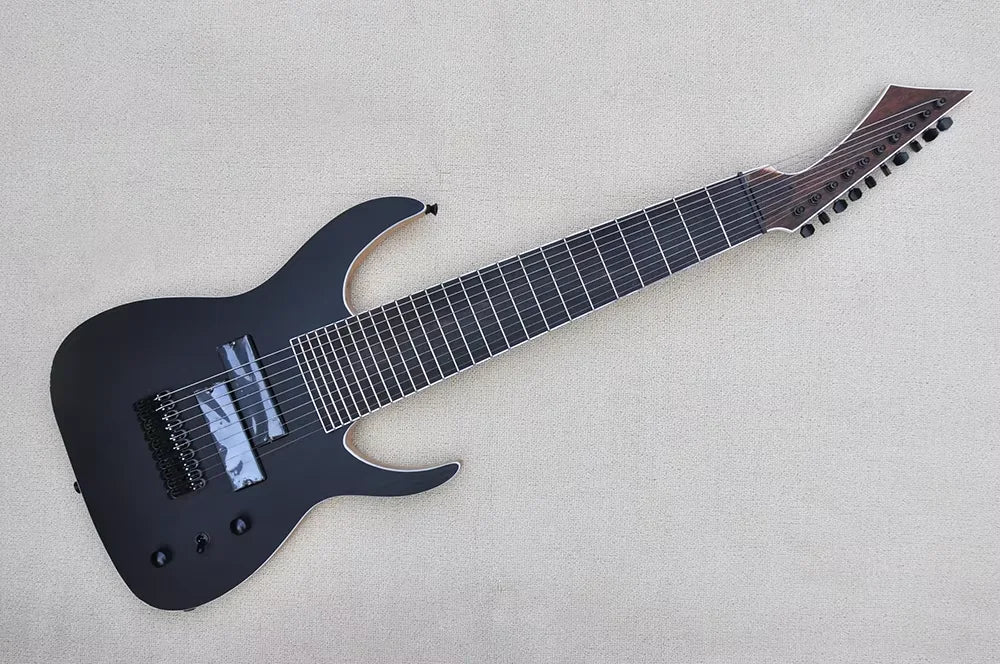 Guitarra Eléctrica de 10 Cuerdas con Diapasón de Palisandro, Herrajes Negros, Servicio de Personalización
