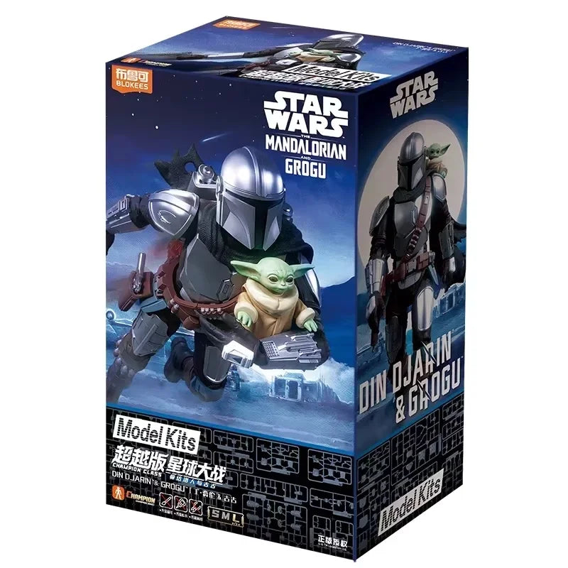 Nuevas Figuras de Acción Blokees Star Wars CHAMPION CLASS: Mandalorian, Grogu Lite, Mecha Din Djarin, Grogu, Bo Katan Kryze, Juguete Coleccionable de Regalo