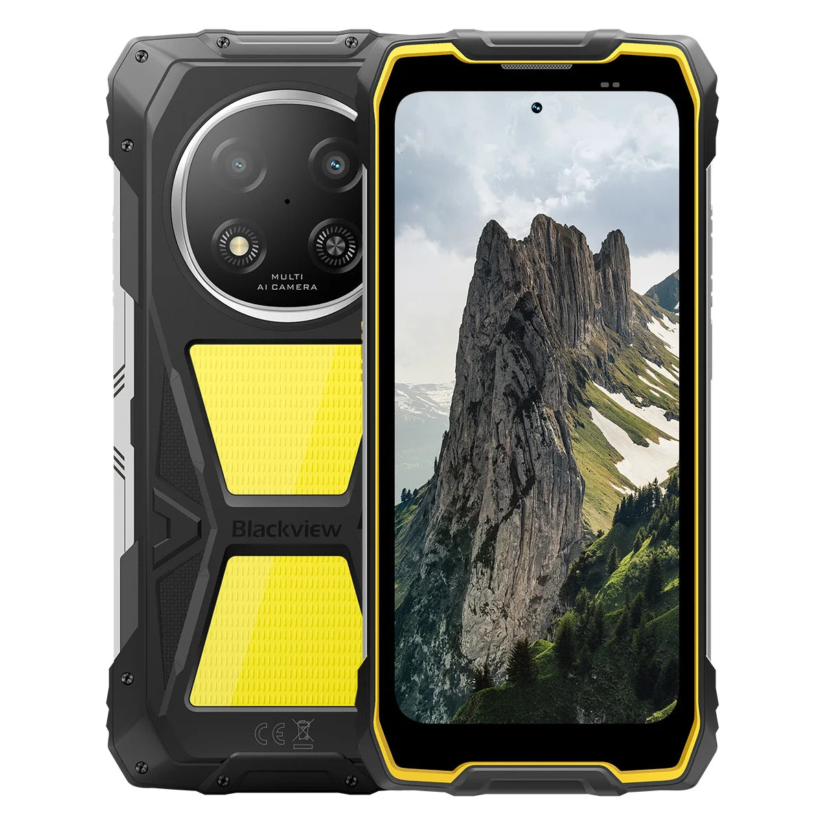 Smartphone ultrarresistente Blackview 5G ROCK 2 Pro 32 GB (8+24) + 256 GB, 6,67 pulgadas IPS 120 Hz, luz de camping de 400 lm, Android 16, 15000 mAh, 33 W, NFC