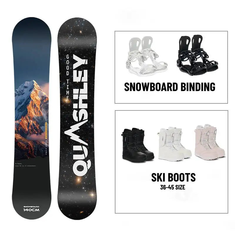 Equipo de Esquí: Snowboard con Fijaciones y Botas, Precio de Fábrica, Personalizable