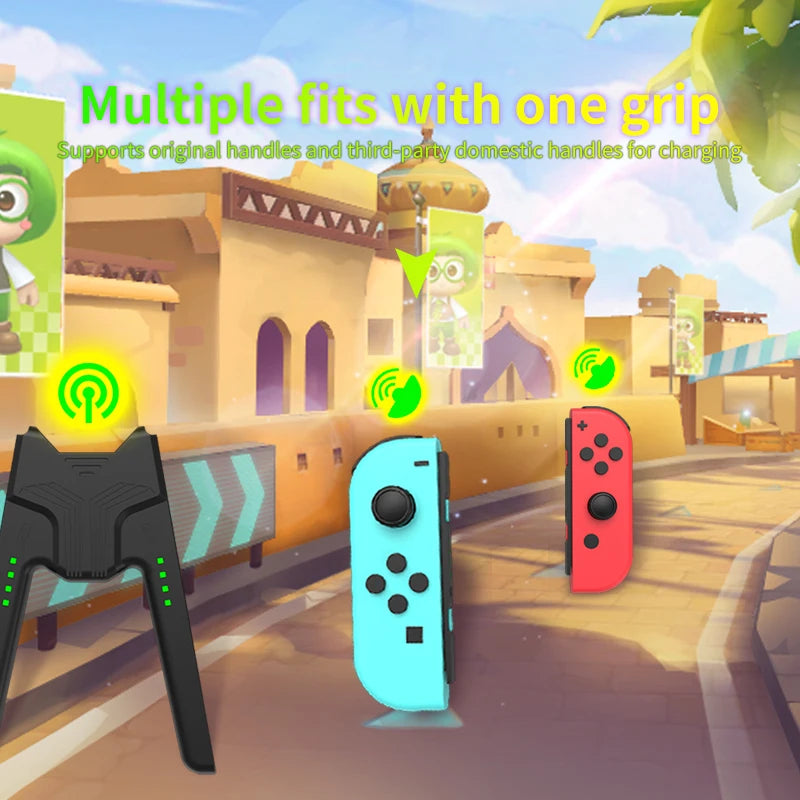 Soporte de agarre de carga portátil Aolion para Nintendo Switch/OLED para controlador Joy-con base de carga para accesorios de juego Switch