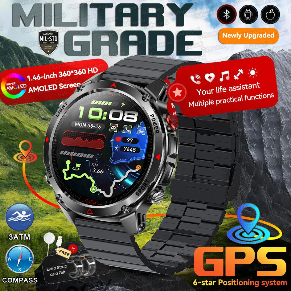 Reloj inteligente con GPS Forerunner 570, sumergible 3ATM, pantalla AMOLED, GNSS multibanda, brújula, altímetro, linterna, reloj deportivo inteligente para hombre