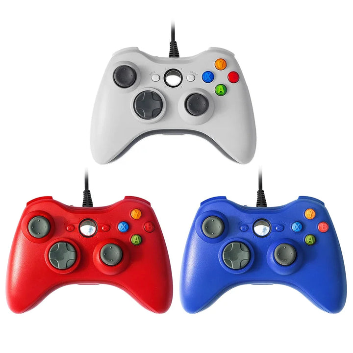 Controlador inalámbrico/con cable para controlador de juego Xbox 360 con Turbo de doble vibración Compatible con Xbox 360/360 Slim y ventana de PC