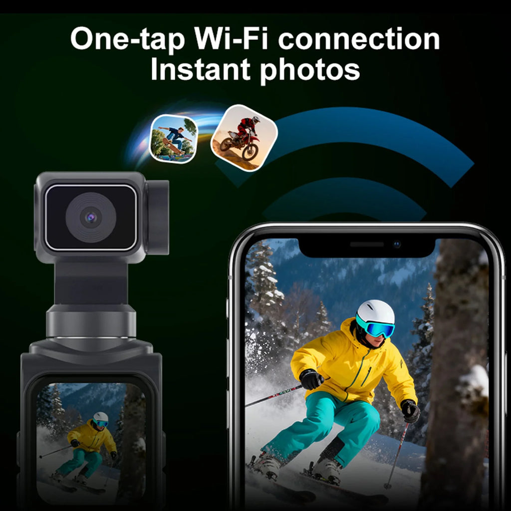 Cámara de Vlogging 4K, Cámara Digital de 75MP, 330 °   Cámara de bolsillo portátil con pantalla táctil, zoom de 18 aumentos, conexión WiFi, seguimiento facial y lente giratoria, ideal para vlogs.
