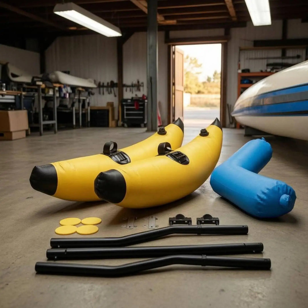 Kit de estabilizador flotante para kayak, con flotadores para canoa, fabricado en PVC, para controlar el equilibrio.