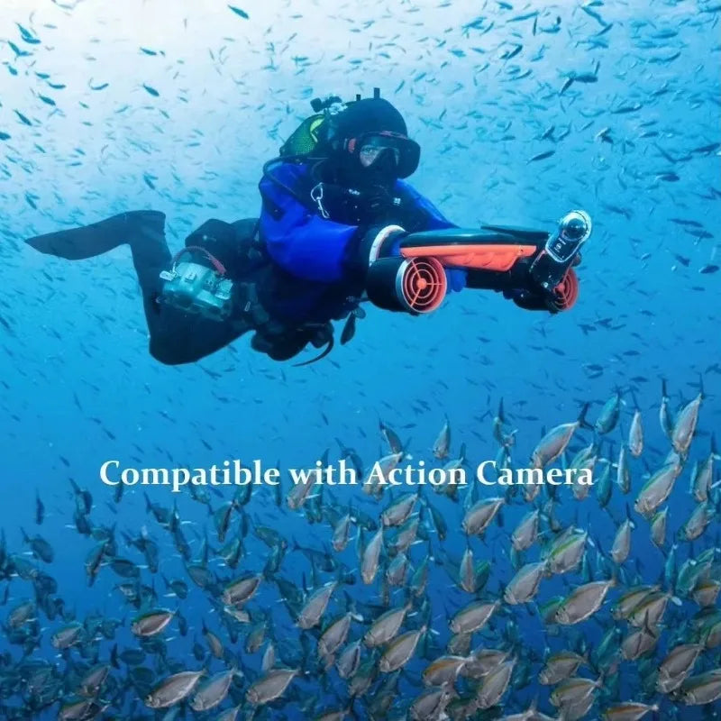 Moto Acuática Eléctrica para Deportes Subacuáticos, Buceo y Aventuras Marítimas
