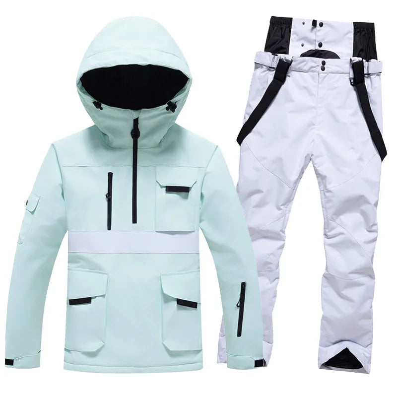 Traje de Esquí Profesional 2026, para Hombre y Mujer, Resistente al Viento y al Agua, para Tabla Individual y Doble