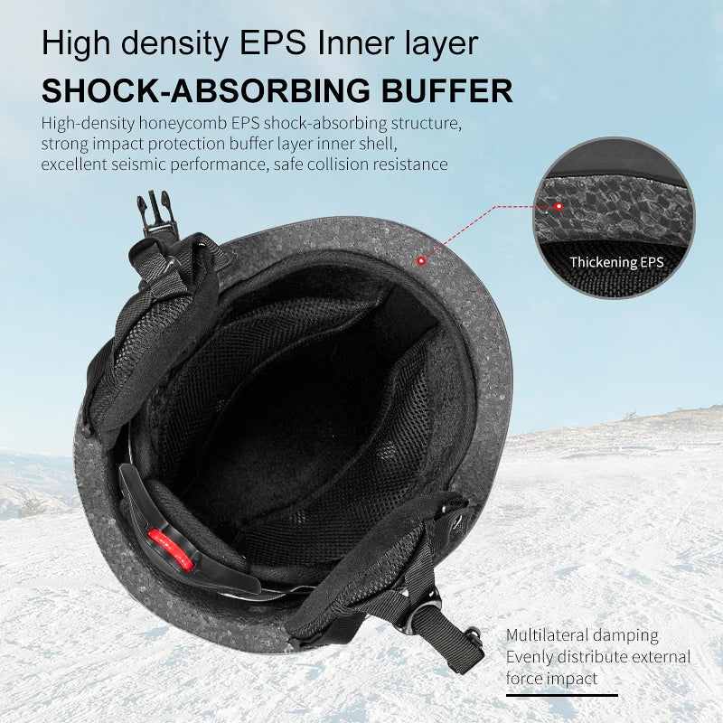 MOON-casco de esquí para adultos y jóvenes, protector de cabeza PC + EPS para patinaje, monopatín, deportes de nieve y Snowboard, certificación CE