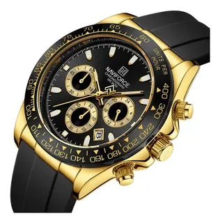 Reloj de cuarzo deportivo impermeable para hombre NAVIFORCE, cronógrafo, correa de silicona, reloj de pulsera luminoso, Relogio Masculino
