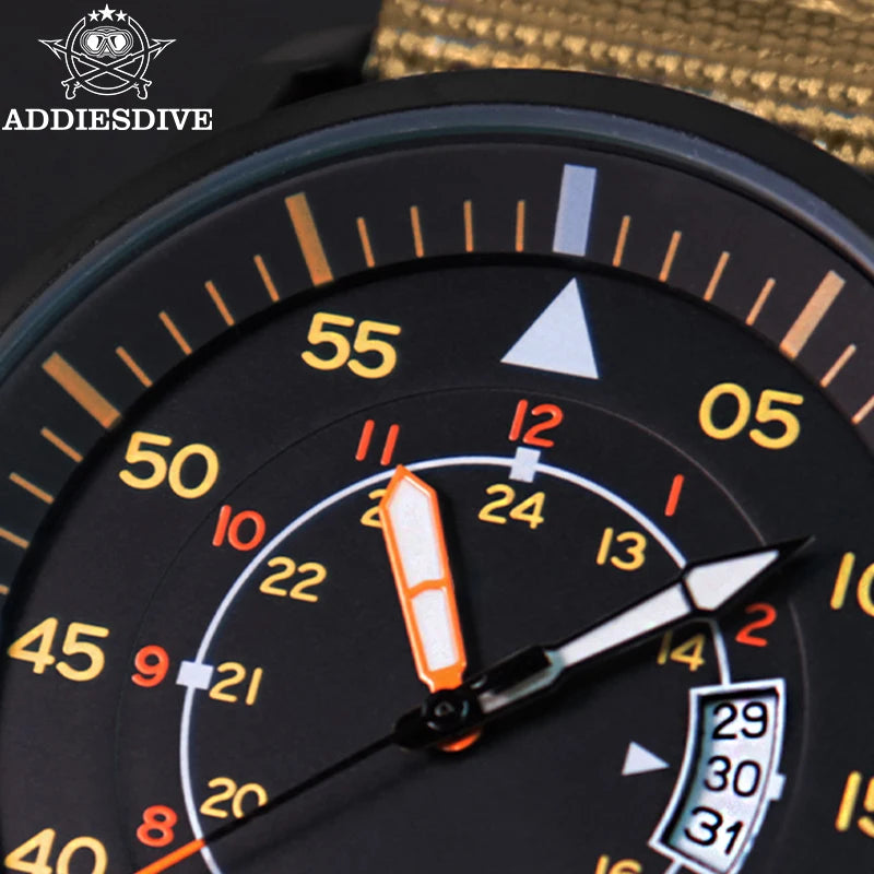 ADDIESDIVE Relojes de hombre de lujo luminosos, reloj de cuarzo para hombre, resistente al agua 50M con fecha