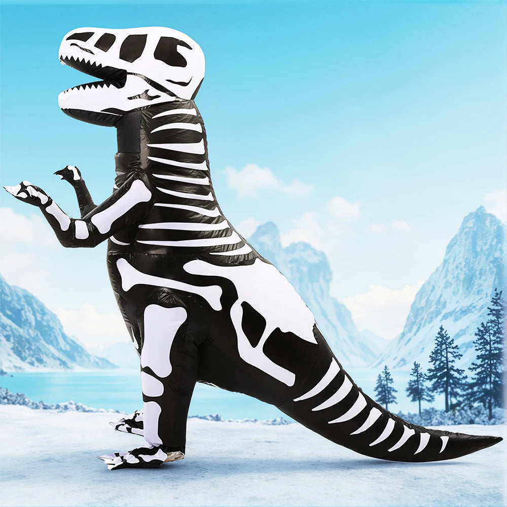 Disfraz Inflable Divertido de Mascota de Dibujos Animados, Raptor, Dinosaurio, para Purim, Halloween, Navidad, Disfraz de Cosplay para Adultos, Traje de Anime