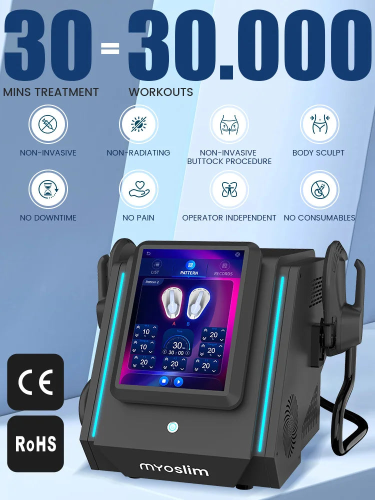 Máquina de Modelado Corporal EMSZero Ultra Neo de Alta Potencia 6500W EMS RF Estimulador Muscular Electromagnético Hiemt Profesional