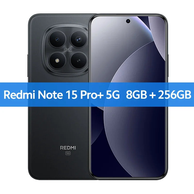 Global Version Redmi Note 15 Pro Plus 5G 1.5K CrystalRes Display 6.83-inch NFC Hz 200 MP Camera 6500mAh Battery IP68