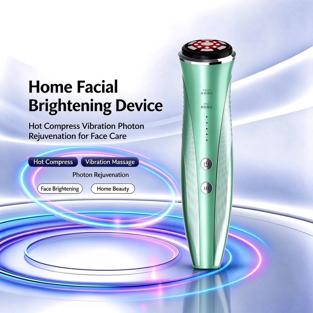 Máquina de Belleza para el Cuidado Facial con Esencia de Mascarilla Facial Doméstica, Compresa Caliente, Lifting de Ojos, Cuidado de la Piel y Masaje Facial